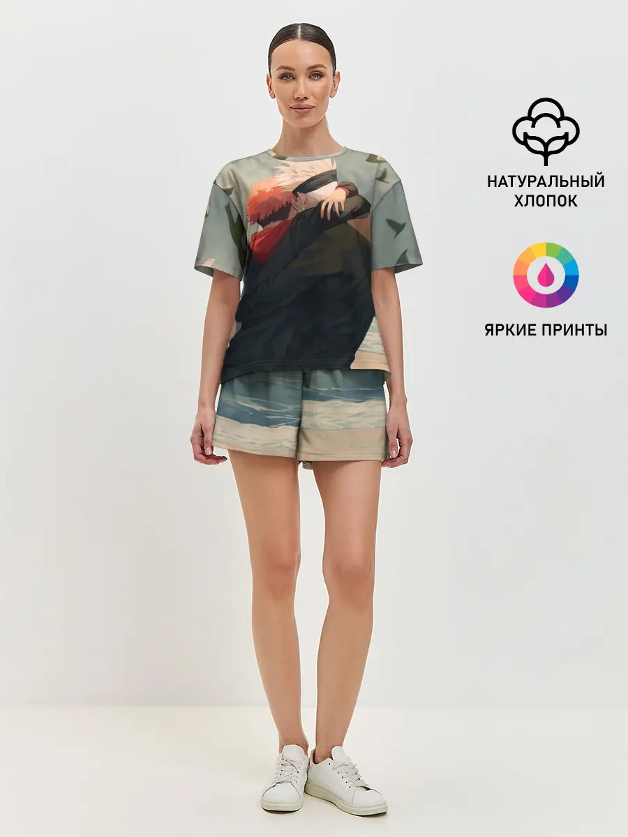 Женская пижама с шортами / Hug | Jujutsu kai