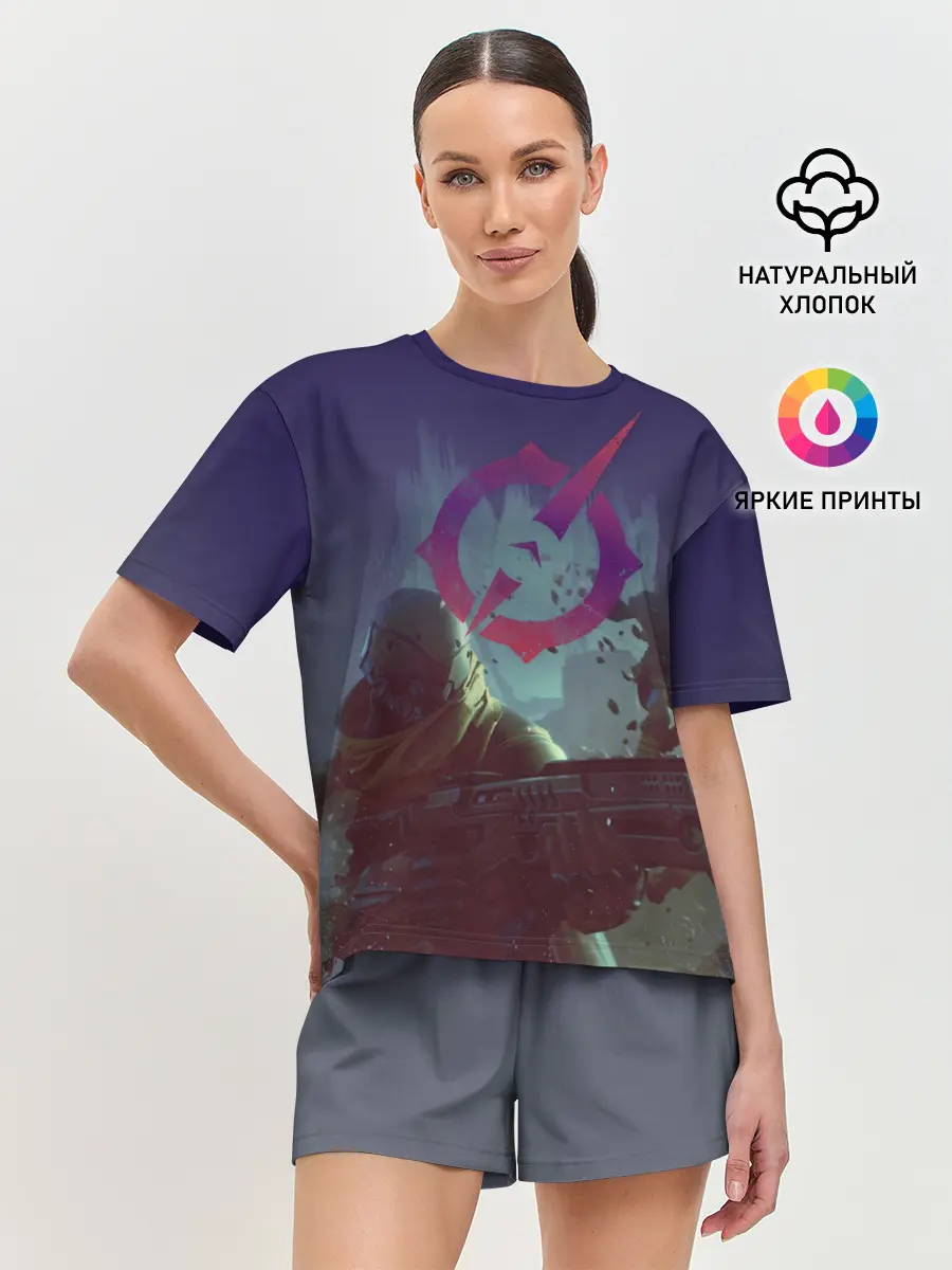 Женская пижама с шортами / Outriders