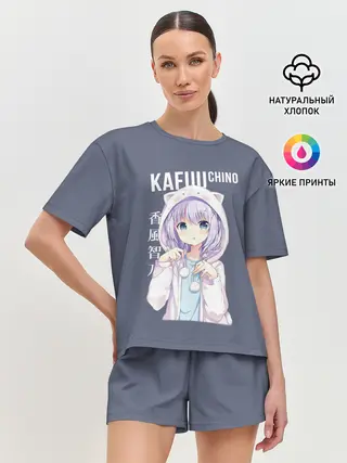 Женская пижама с шортами / Чино Кафу / Chino Kafuu