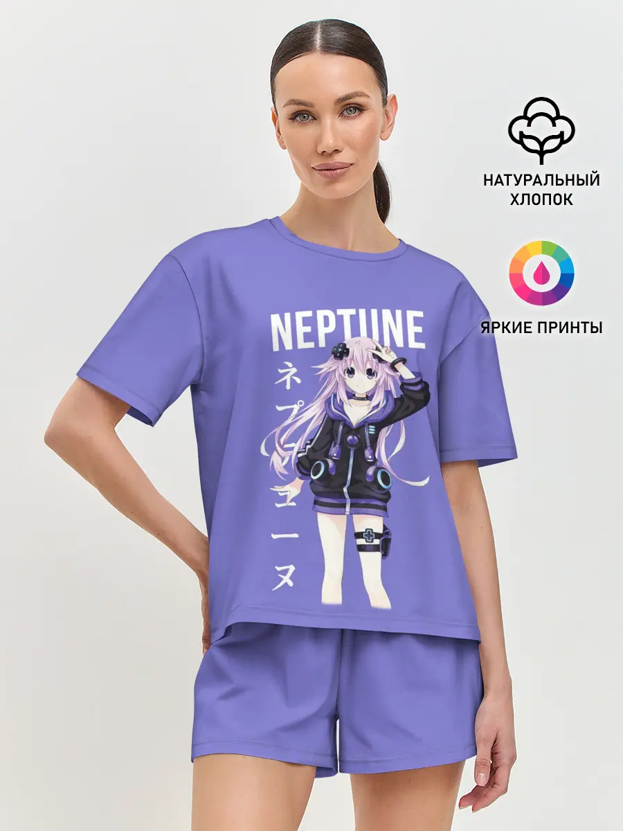 Женская пижама с шортами / Нептун / Neptune