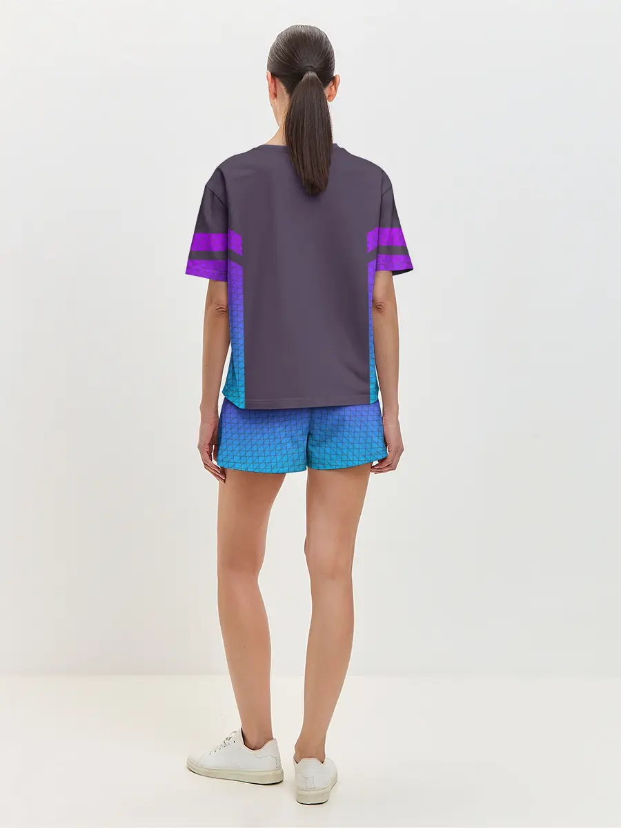 Женская пижама с шортами / НЕОНОВЫЙ КОСТЮМ / NEON