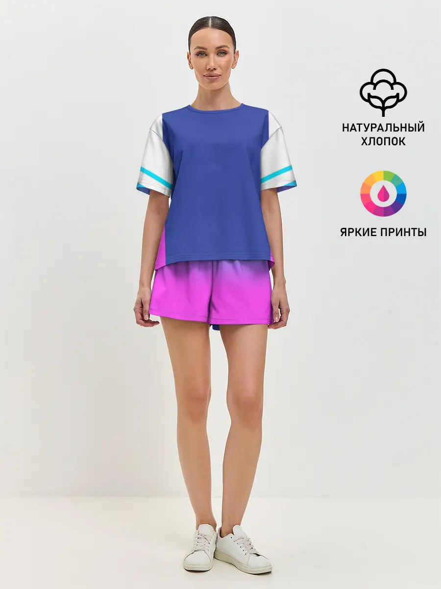 Женская пижама с шортами / NEON GRADIENT FITNESS UNIFORM