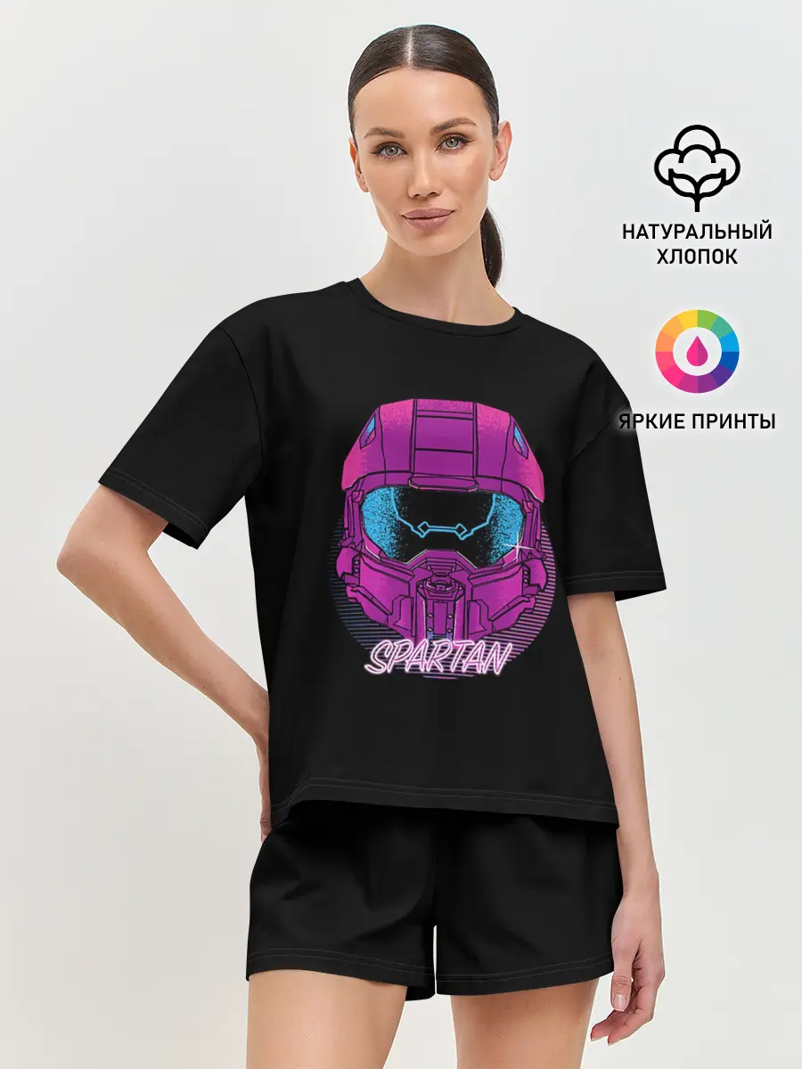Женская пижама с шортами / Halo Neon