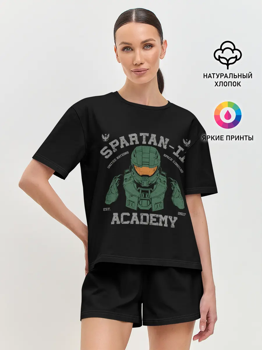 Женская пижама с шортами / Spartan - 2 Academy