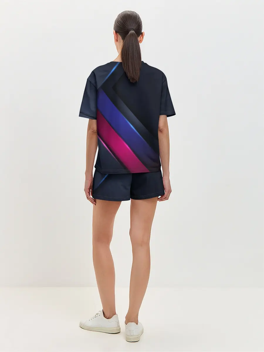 Женская пижама с шортами / Sport style 3d