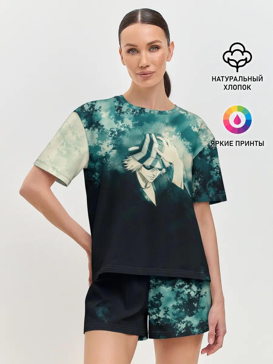 Женская пижама с шортами / Bleach | Кискэ Урахара