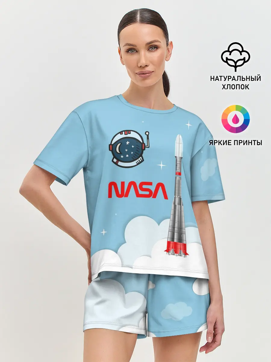 Женская пижама с шортами / Mission NASA