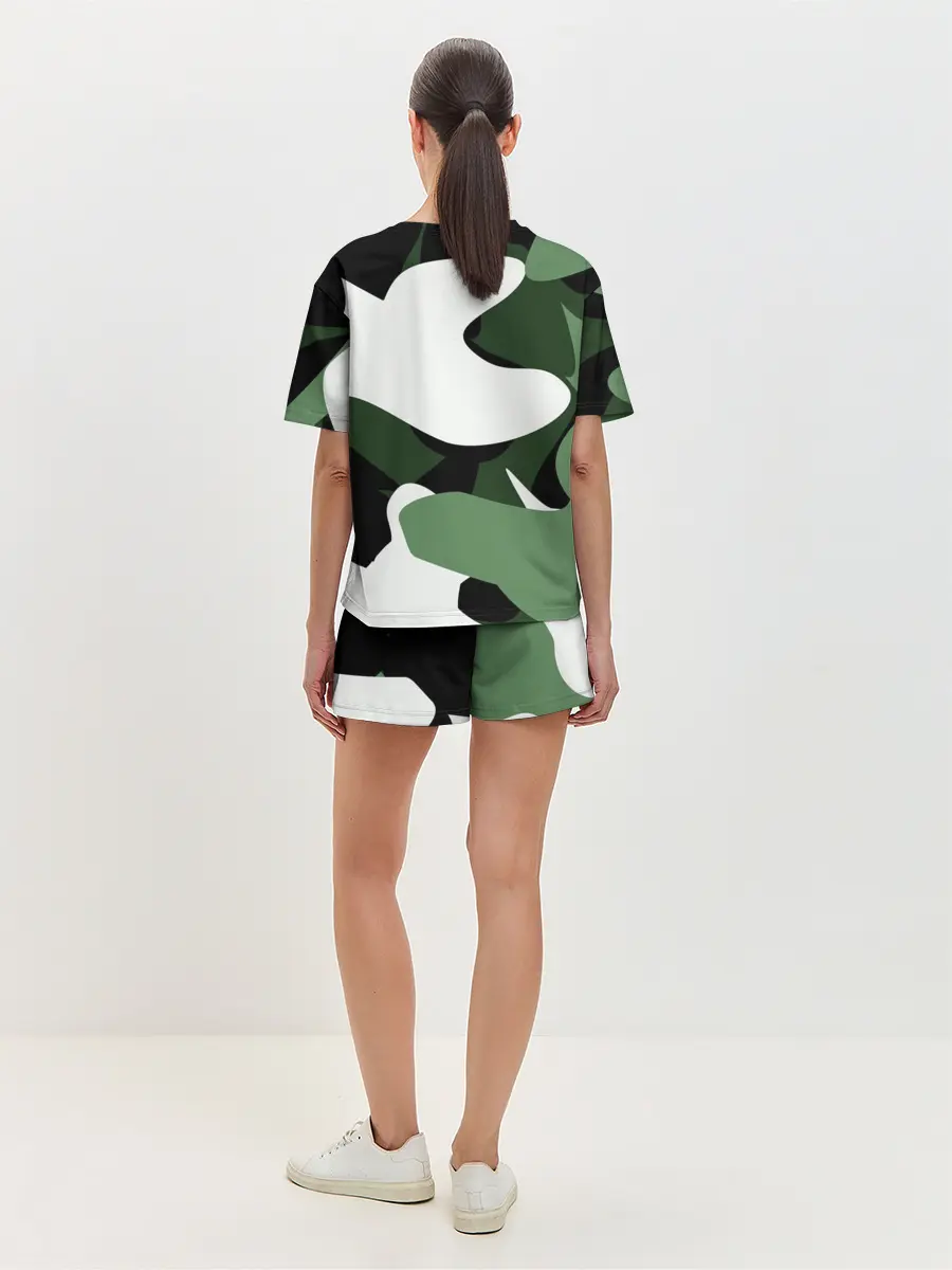 Женская пижама с шортами / Камуфляж
