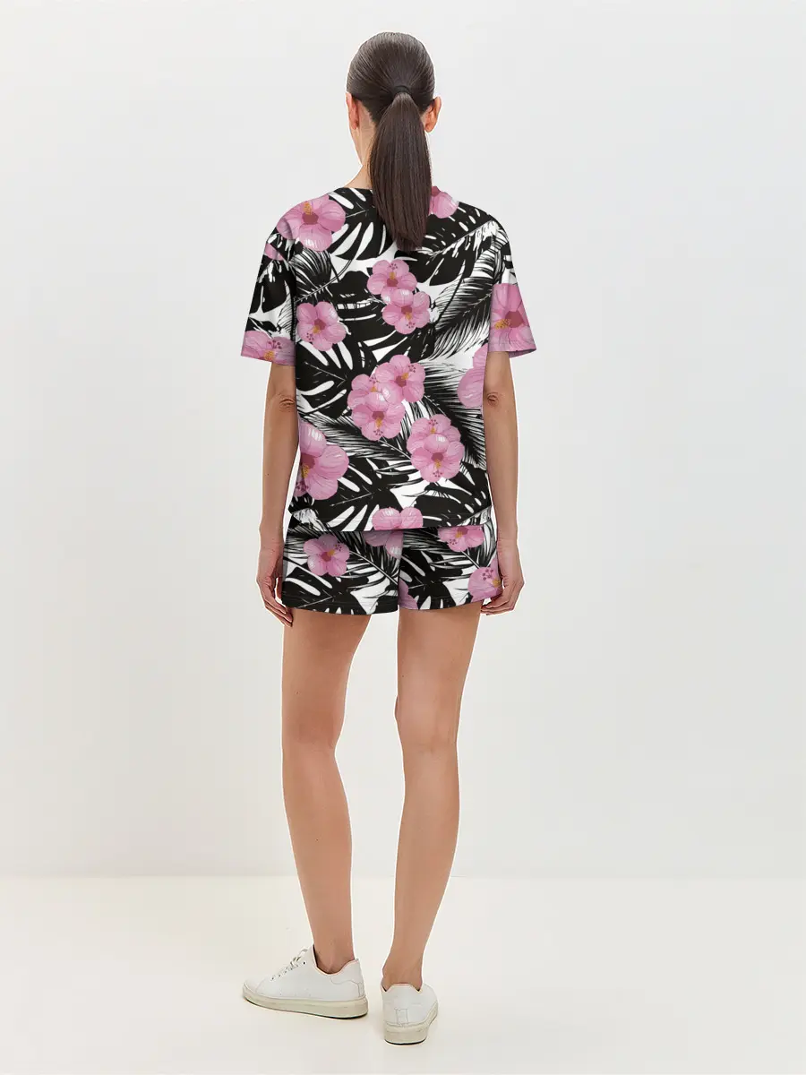 Женская пижама с шортами / Тропический Стиль