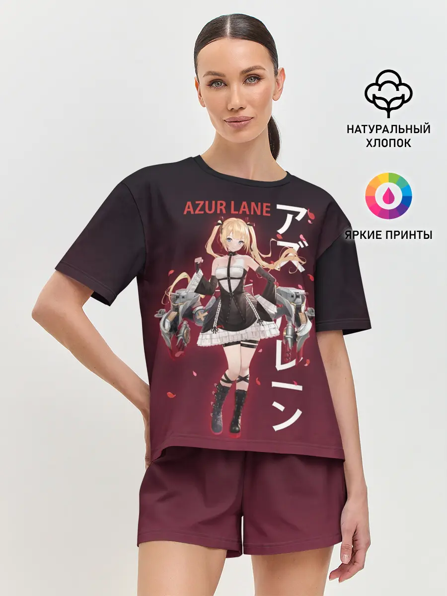 Женская пижама с шортами / azur lane