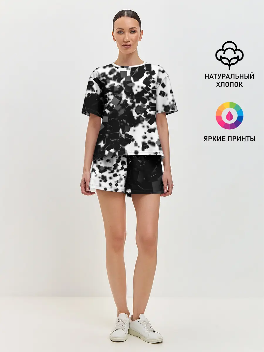 Женская пижама с шортами / KUBIKI