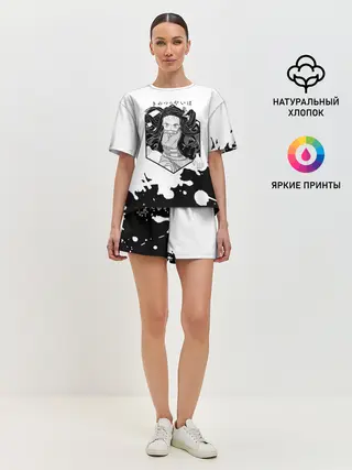 Женская пижама с шортами / Nezuko Kamado Kimetsu no Yaiba