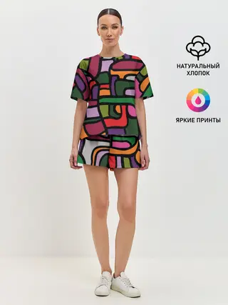 Женская пижама с шортами / Ретро