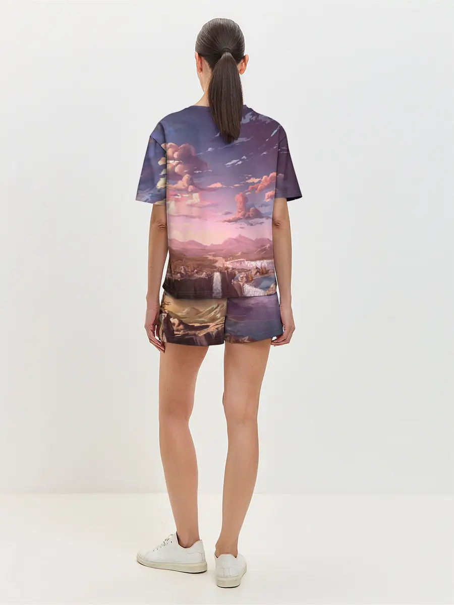 Женская пижама с шортами / Долина