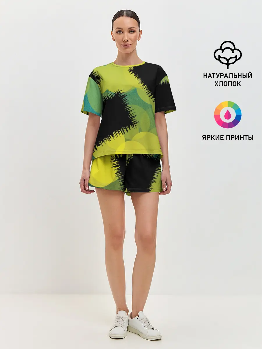 Женская пижама с шортами / Черные дыры