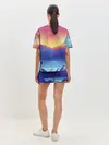 Женская пижама с шортами / Красочные Горы