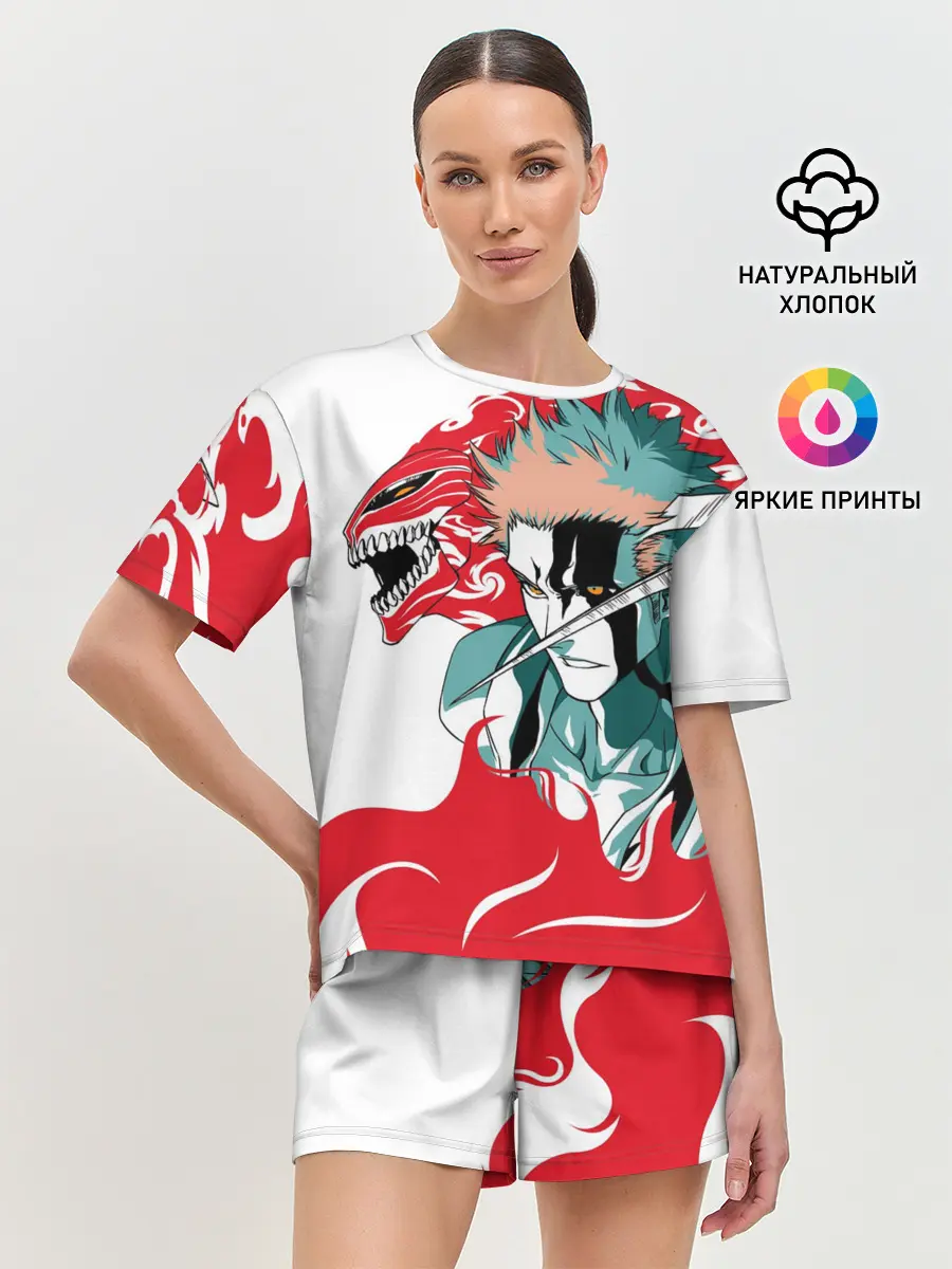 Женская пижама с шортами / ИЧИГО ДЕМОН | BLEACH | БЛИЧ