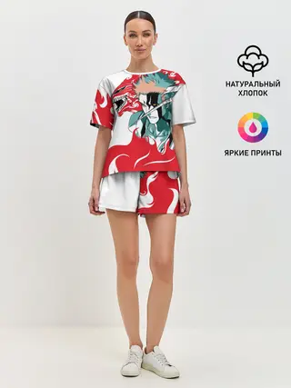 Женская пижама с шортами / ИЧИГО ДЕМОН | BLEACH | БЛИЧ