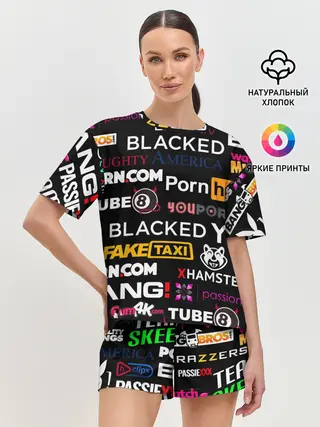 Женская пижама с шортами / ПОРНОСТУДИИ / PORN STUDIO