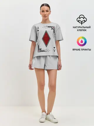 Женская пижама с шортами / Туз Бубен