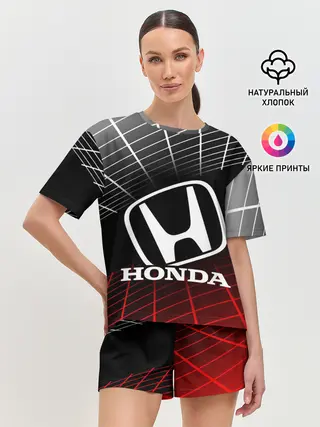 Женская пижама с шортами / HONDA / ХОНДА / СЕТКА