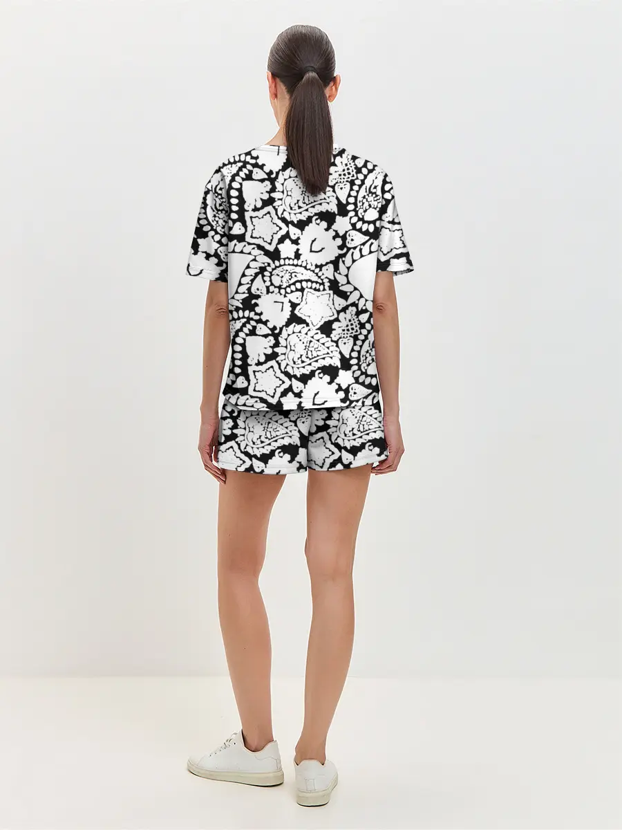 Женская пижама с шортами / Фракталы