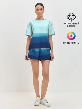 Женская пижама с шортами / Море