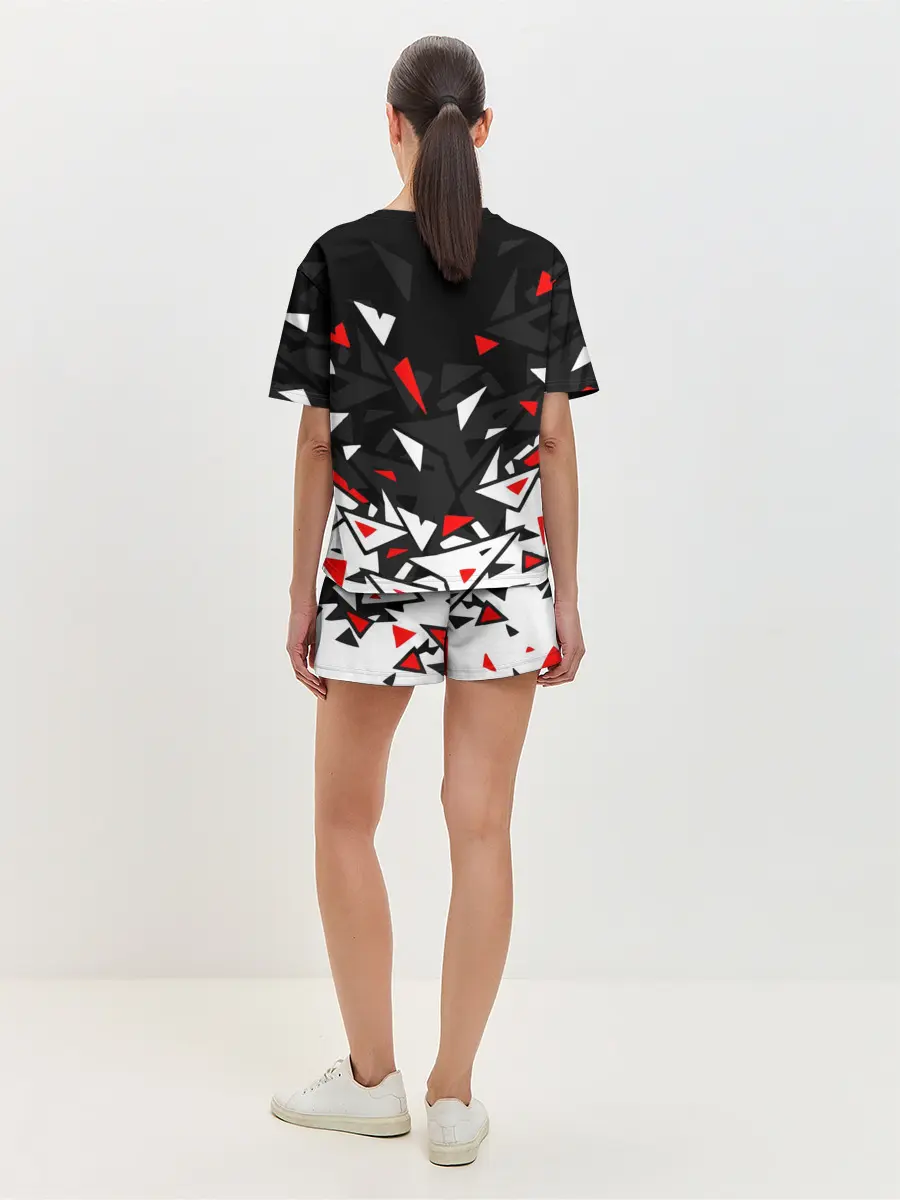 Женская пижама с шортами / NISSAN / НИССАН / ОСКОЛКИ