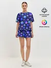 Женская пижама с шортами / Космический микс