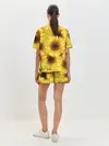 Женская пижама с шортами / Подсолнухи в поле