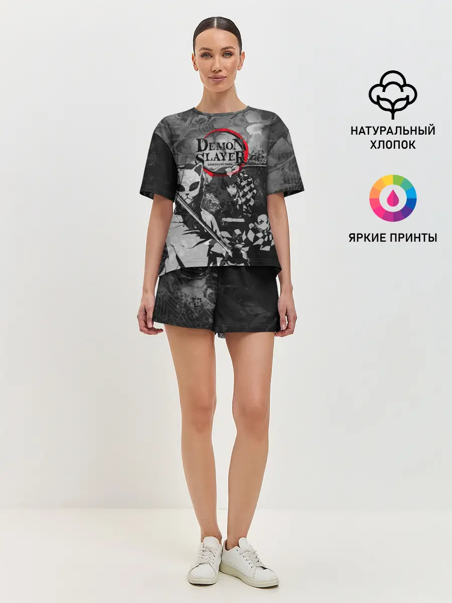 Женская пижама с шортами / The demons must die