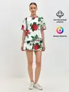 Женская пижама с шортами / Розы