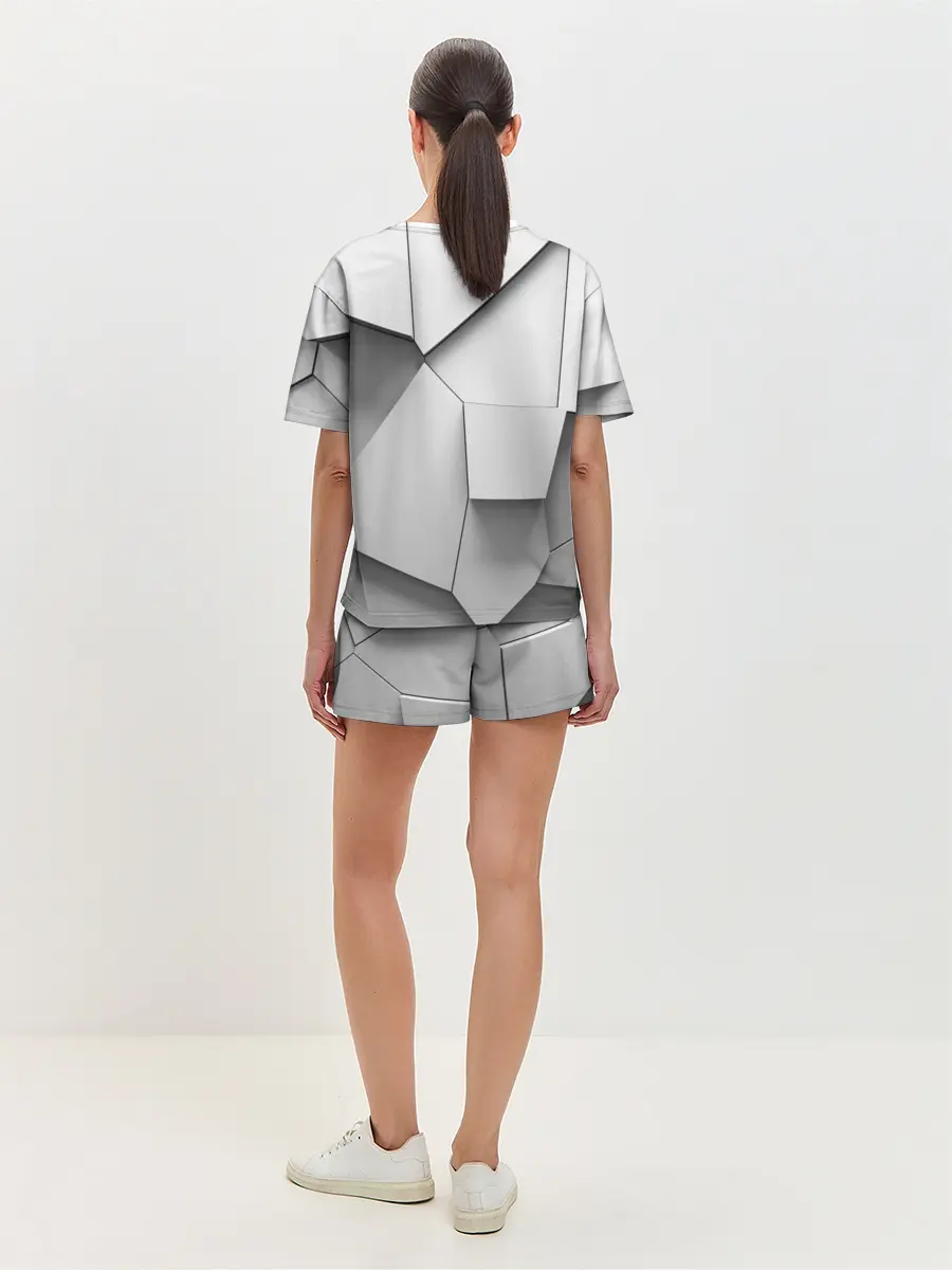 Женская пижама с шортами / Слом плитки