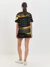 Женская пижама с шортами / 3D luxury black gold Плиты 3Д