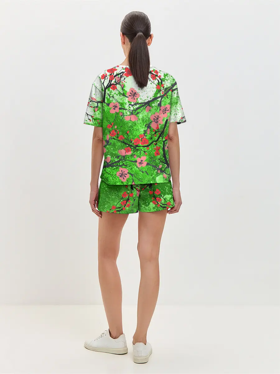 Женская пижама с шортами / Сакура | Sakura