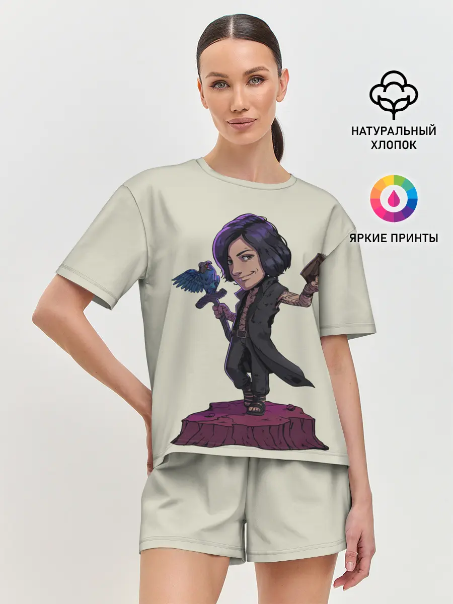 Женская пижама с шортами / V Big head