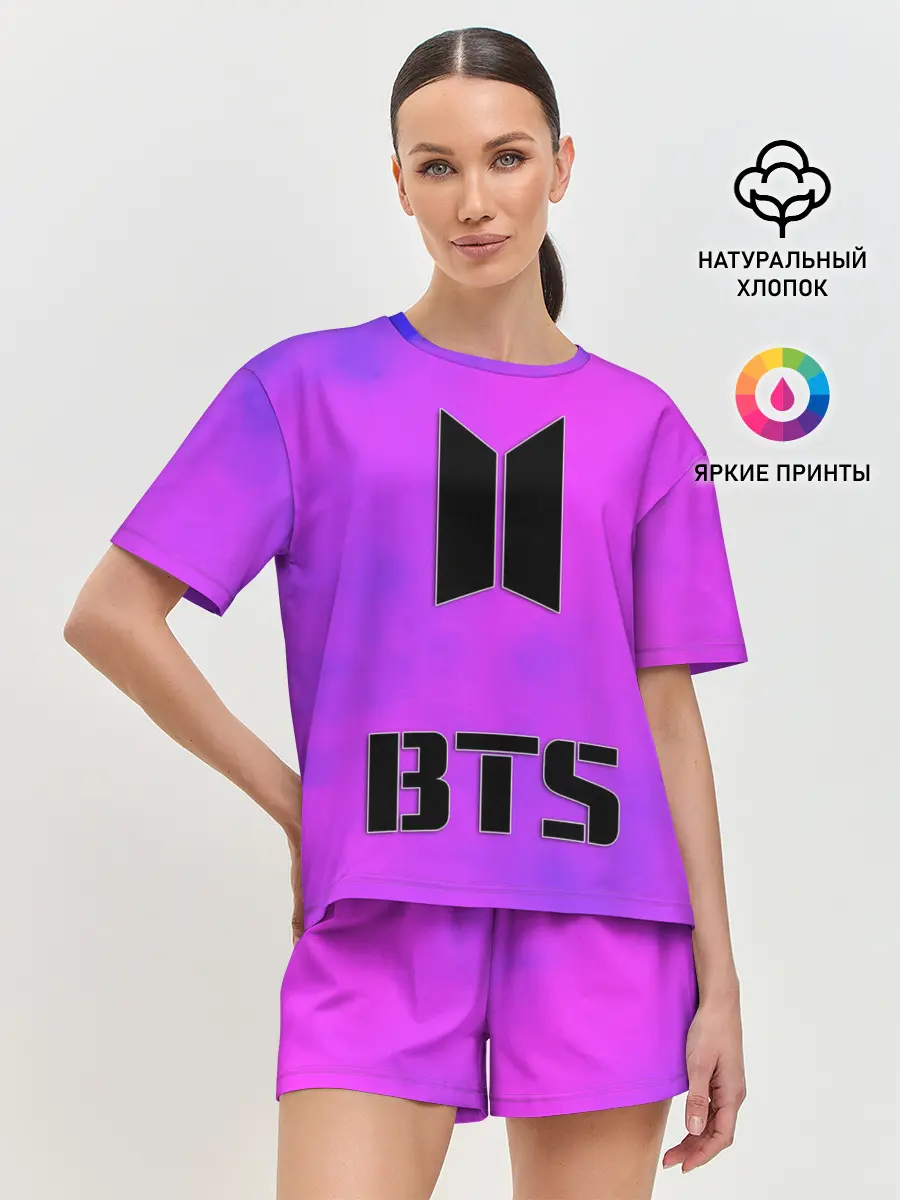 Женская пижама с шортами / BTS ЮЖНОКОРЕЙСКИЙ БОЙБЕНД