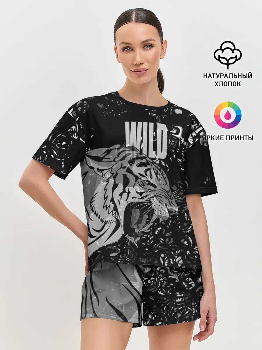 Женская пижама с шортами / WILD / ДИКИЙ