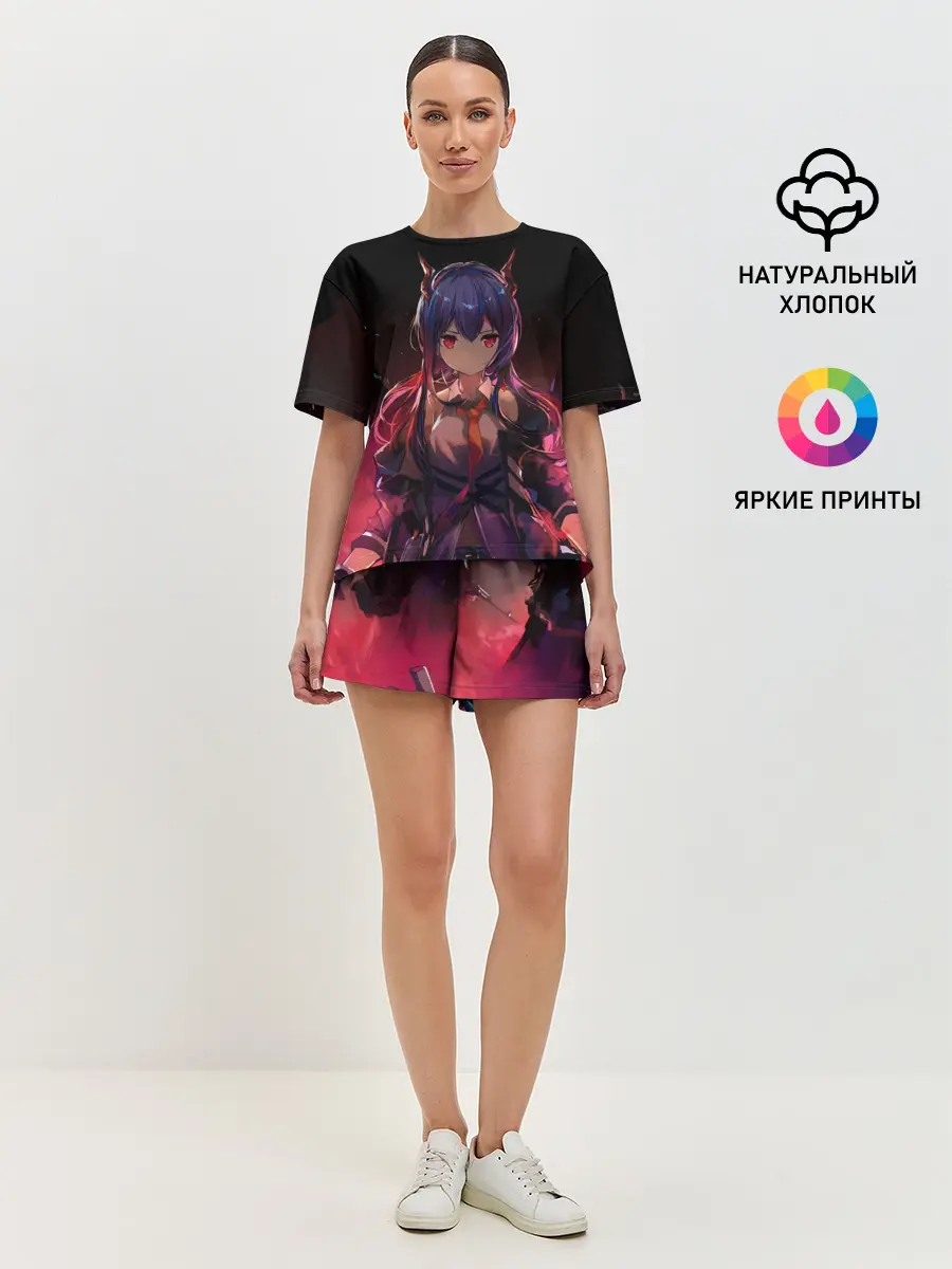 Женская пижама с шортами / Wawazi Arknights