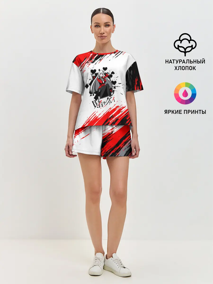 Женская пижама с шортами / Kakegurui | Ририка Момобами