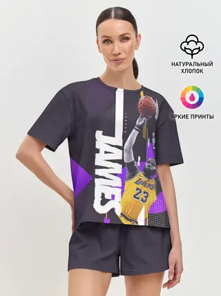 Женская пижама с шортами / Леброн