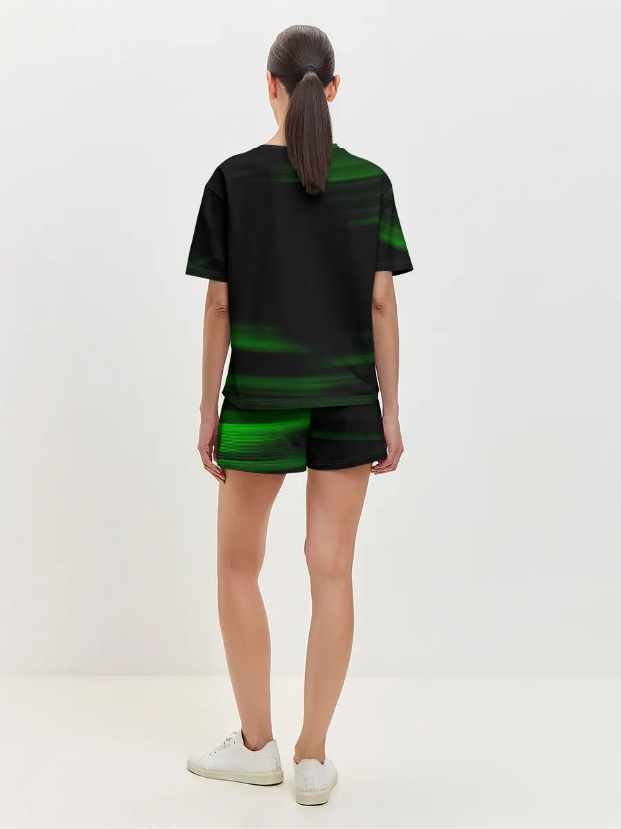 Женская пижама с шортами / Танджиро Камадо Kimetsu no Yaiba