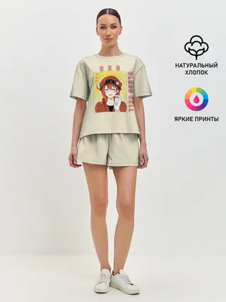 Женская пижама с шортами / Blood cell