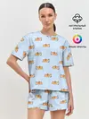Женская пижама с шортами / Корги
