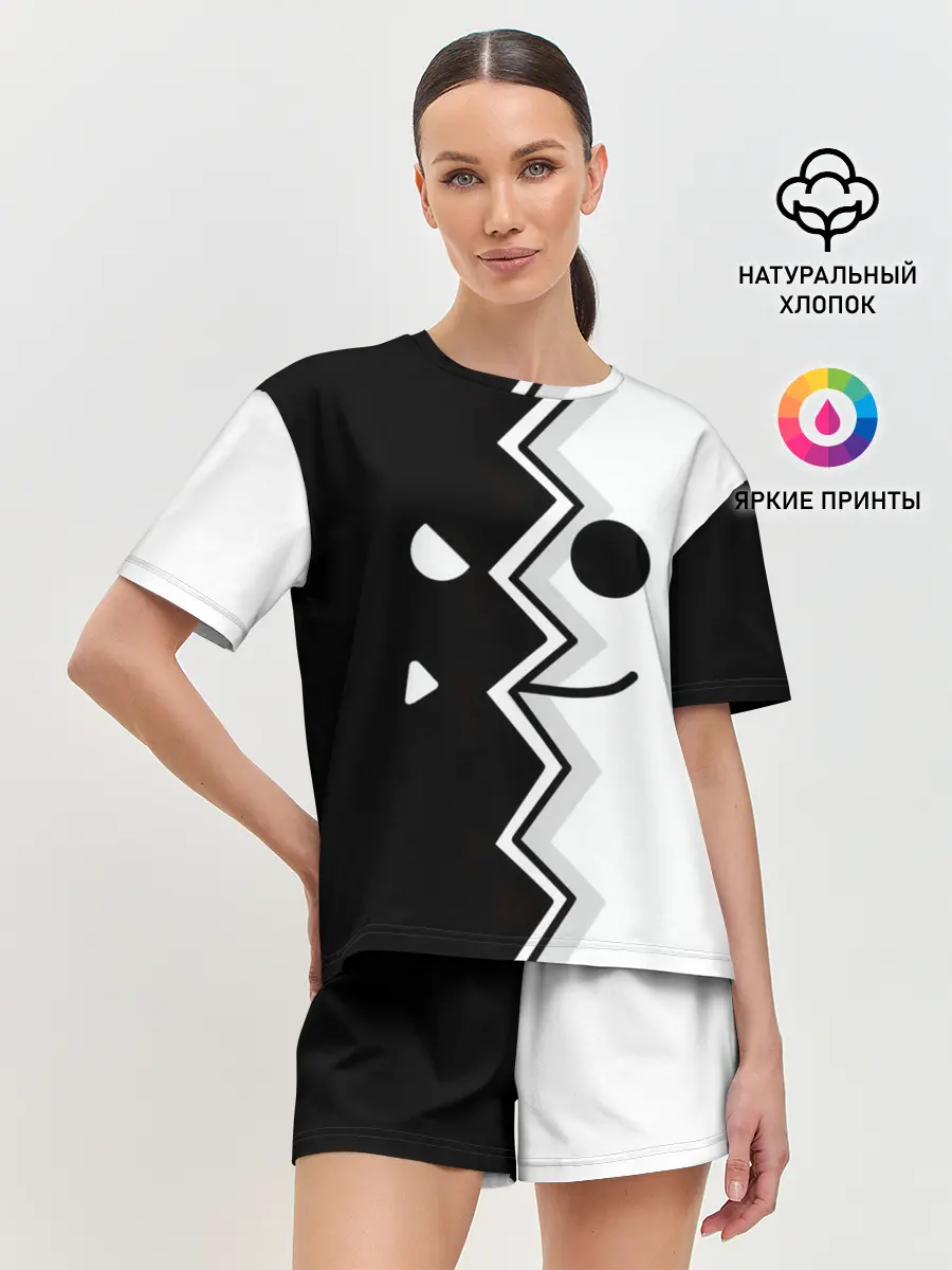 Женская пижама с шортами / Geometry Dash