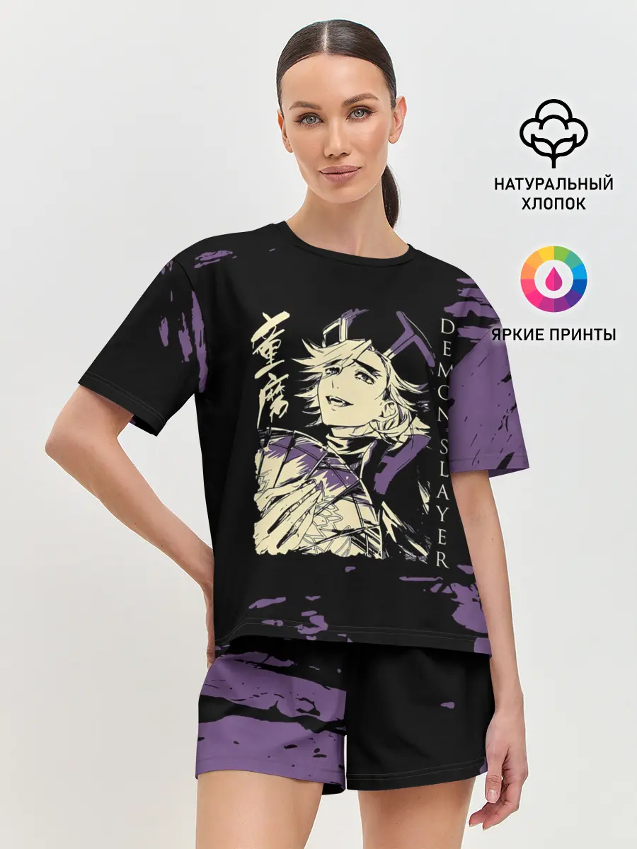 Женская пижама с шортами / Demon Slayer: Kimetsu no Yaiba