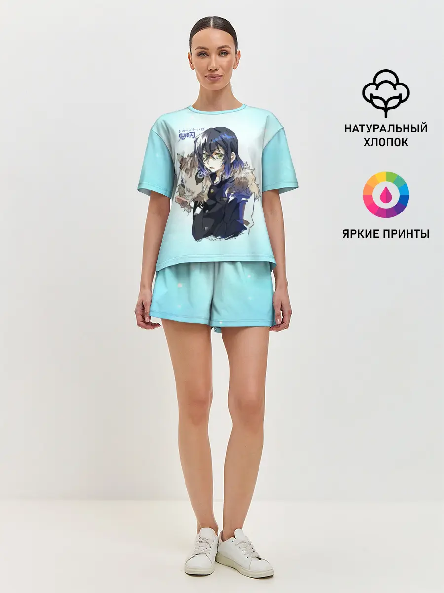 Женская пижама с шортами / Иноске Хашибира Kimetsu no Yaiba