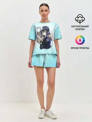 Женская пижама с шортами / Иноске Хашибира Kimetsu no Yaiba