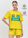 Женская пижама с шортами / Geometry Dash Smile