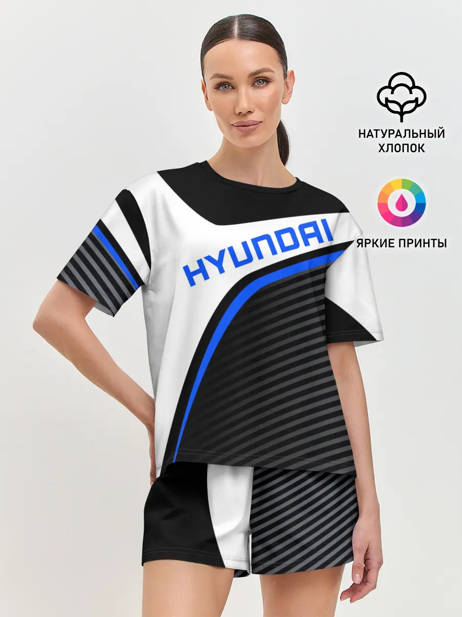 Женская пижама с шортами / HYUNDAI / ХЕНДАЙ / SPORT